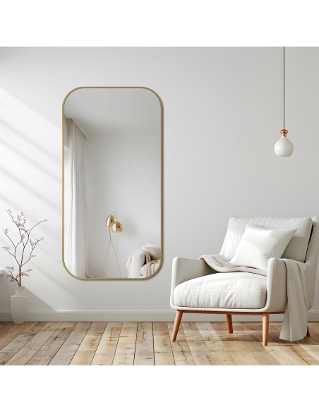 Zrcadlo v černém rámu MDF SLIM - GERDA - barva rámu dle vašeho výběru