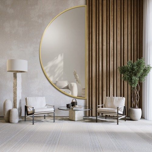 Půlkruhové zrcadlo ve...