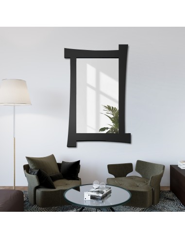 Zrcadlo v matném černém rámu - LUIS...