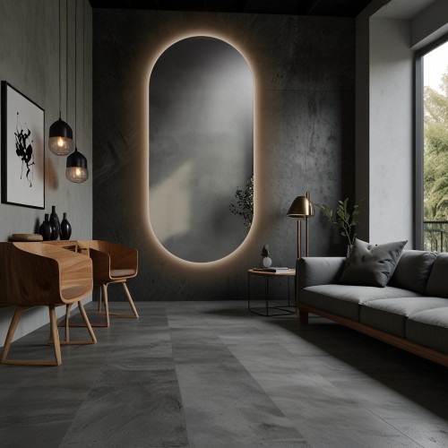 Oválné zrcadlo s osvětlením... 2