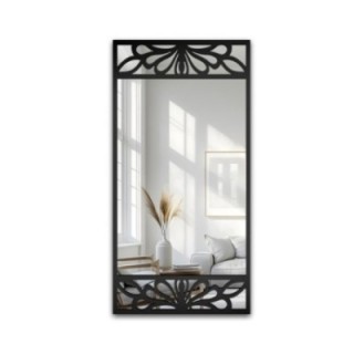 Obdélníkové zrcadlo s prolamovaným dekorem z MDF – VERONELLE SERENEO 100x200