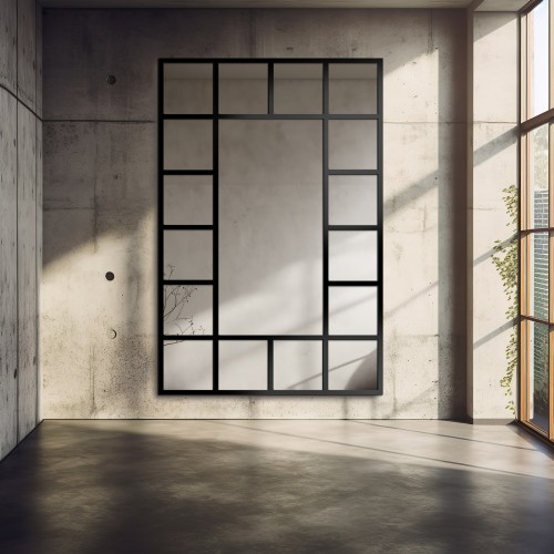 Loftové zrcadlo s příčkami... 2