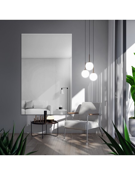 Velké obdélníkové zrcadlo do koupelny - AGIS