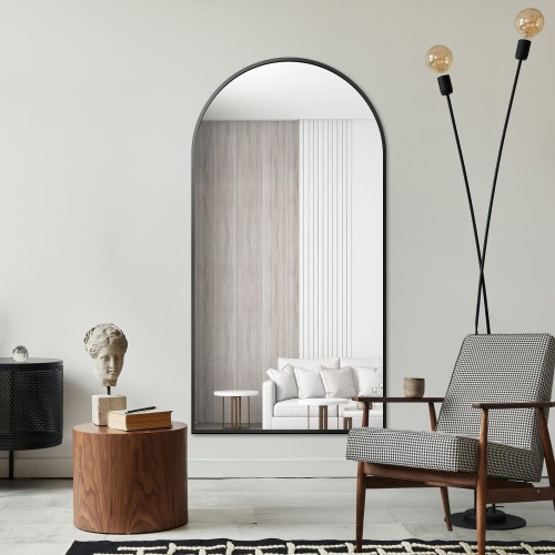 Poloviční oválné zrcadlo v...