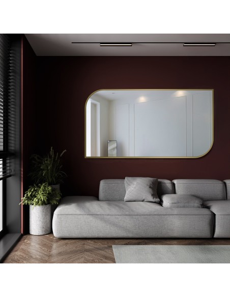 Zrcadlo ve zlatém rámu MDF SLIM - SLZA - barva rámu dle vašeho výběru