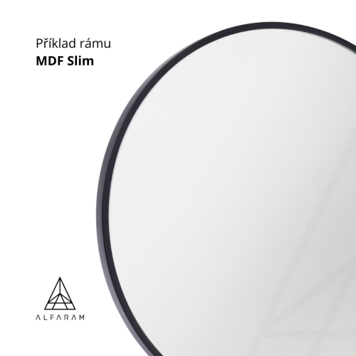 Oválné zrcadlo v černém... 2