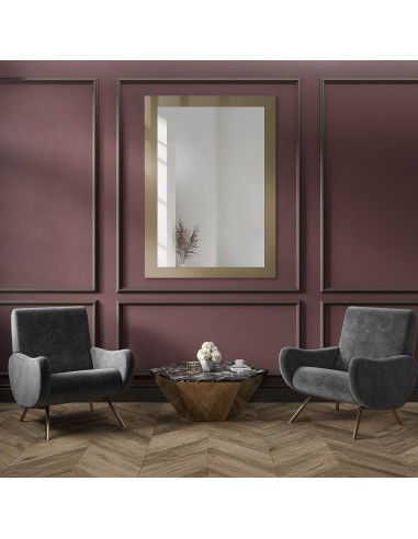 Dekorativní obdélníkové zrcadlo na...