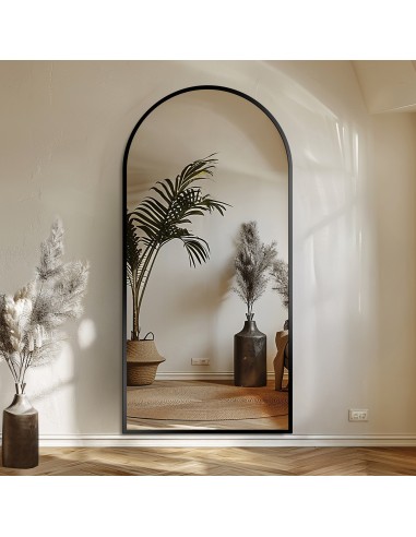 Poloviční oválné zrcadlo v matném...