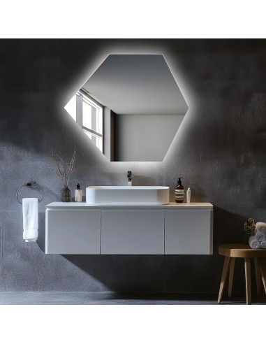 Zrcadlo geometrického tvaru s osvětlením – GEOME LED