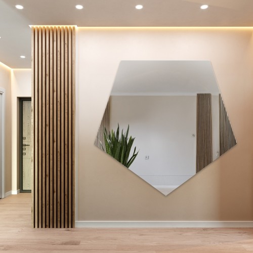 Zrcadlo geometrického tvaru...