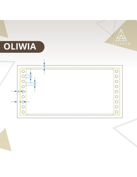 Koupelnové obdélníkové zrcadlo s digitálním hodinami - OLIWIA LED PREMIUM