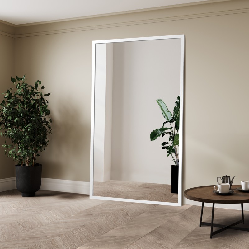 Velké zrcadlo v jednoduchém elegantním dřevěném rámu - 4501 - barva rámu podle vašeho výběru