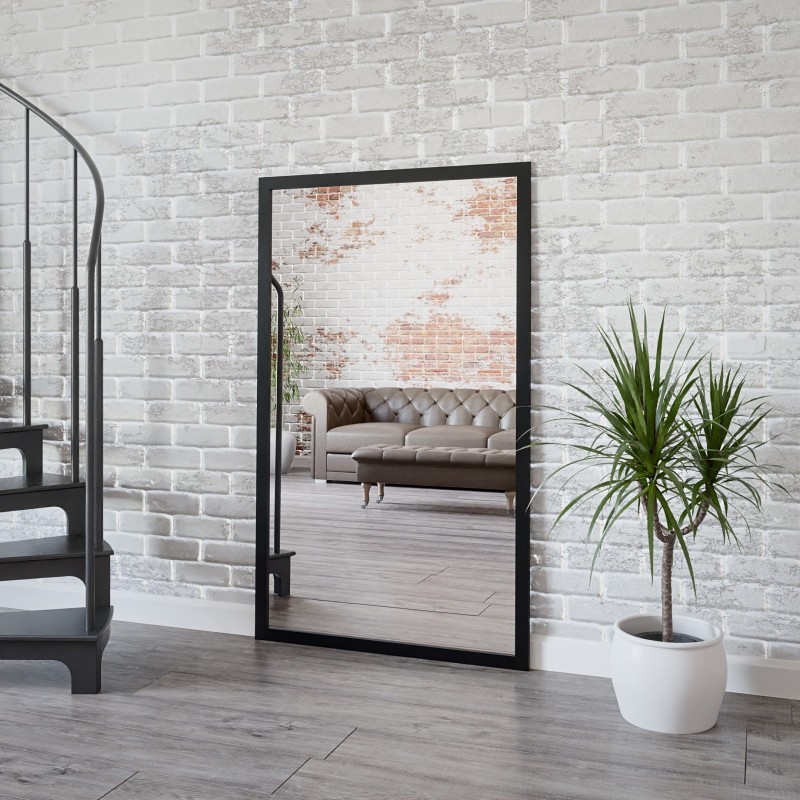 Velké zrcadlo v jednoduchém elegantním dřevěném rámu - 4501 - barva rámu podle vašeho výběru