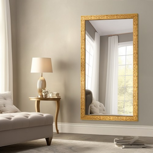 Zrcadlo v dřevěném rámu –...