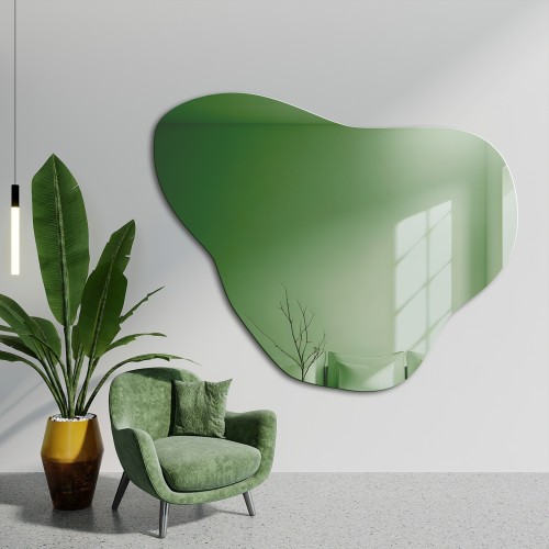 Nepravidelné zelené zrcadlo...