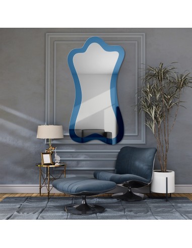 Nepravidelné modré zrcadlo – SAPPHIRE BLUE