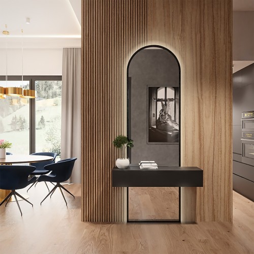 Půloválné zrcadlo na...