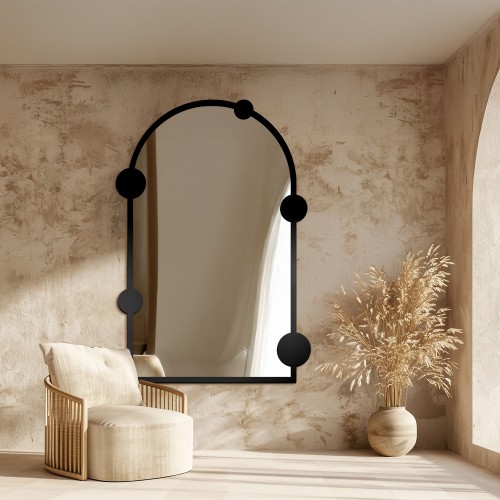 Poloviční oválné zrcadlo s...