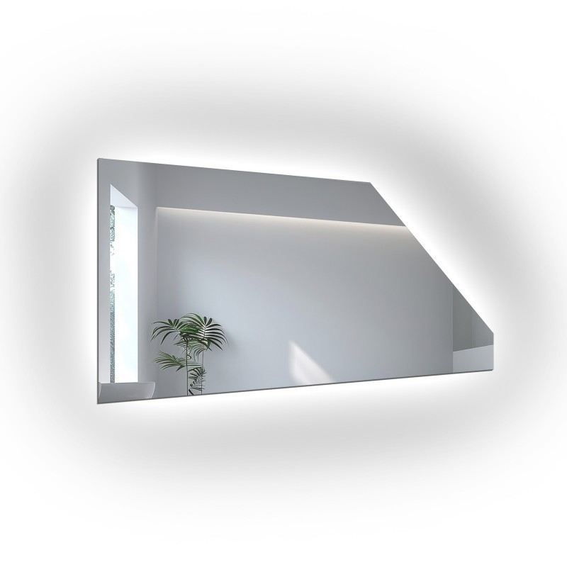 Podkrovní zrcadlo s LED osvětlením - na míru - IZERA LED