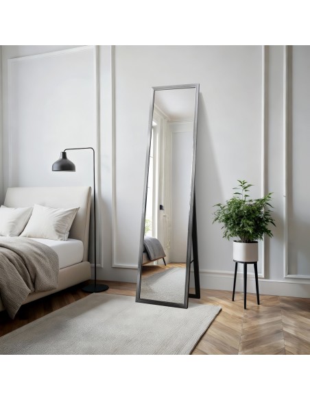 Stojící šatní zrcadlo v elegantním dřevěném rámu - 2801 - barva rámu dle vašeho výběru