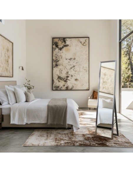 Stojící šatní zrcadlo v elegantním dřevěném rámu - 2801 - barva rámu dle vašeho výběru