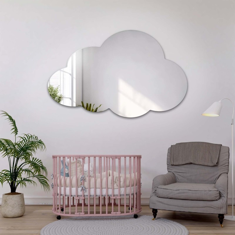 Zrcadlo do dětského pokoje ve tvaru mráčku – CLOUD
