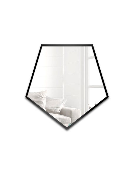 Zrcadlo geometrického tvaru v rámu – PENTA V RÁMU
