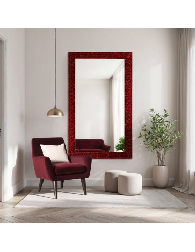 Zrcadlo Glamour v sytě burgundy...