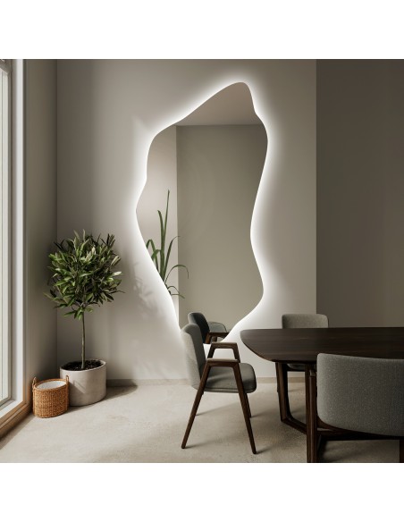 Zrcadlo nepravidelného tvaru s podsvícením - PIENA LED