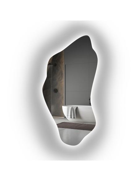 Zrcadlo nepravidelného tvaru s podsvícením - PIENA LED