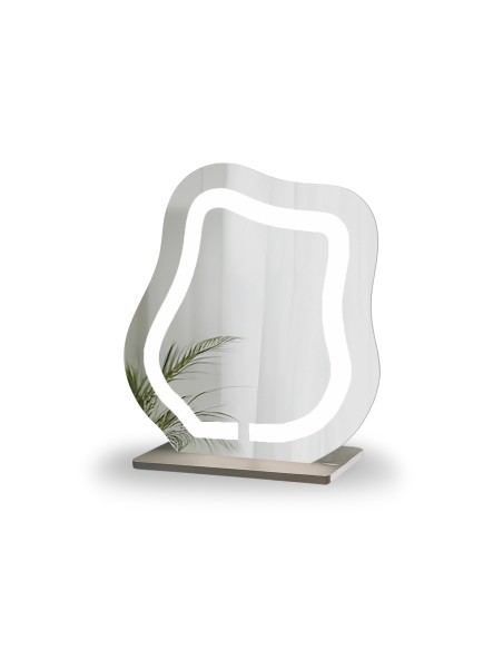 Kosmetické zrcátko s pískovaným podsvícením - FLOW LED PETITE