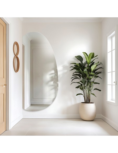 Organicky tvarované zrcadlo – TURMALIN