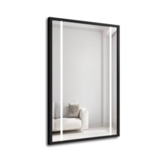 Zrcadlo v černém rámu s osvětlením - 1503 LED II - výběr barvy rámu