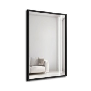 Zrcadlo v černém rámu s osvětlením - 1503 LED III - výběr barvy rámu