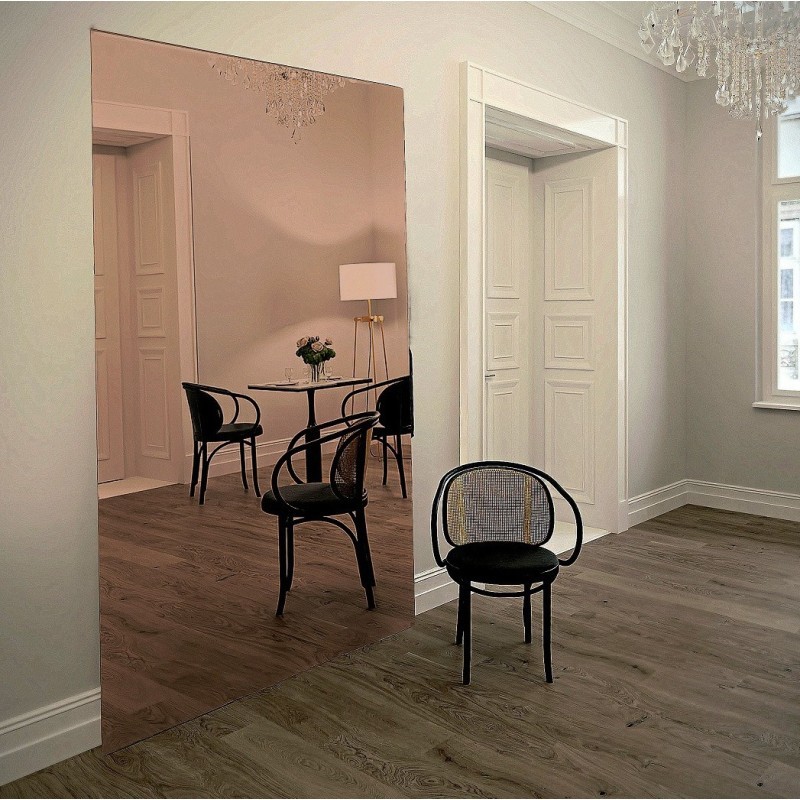Měděné obdélníkové zrcadlo dekorační zrcadlová deska - DECO NA MÍRU