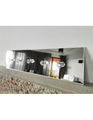 Zrcadlový nástěnný věšák na oblečení...