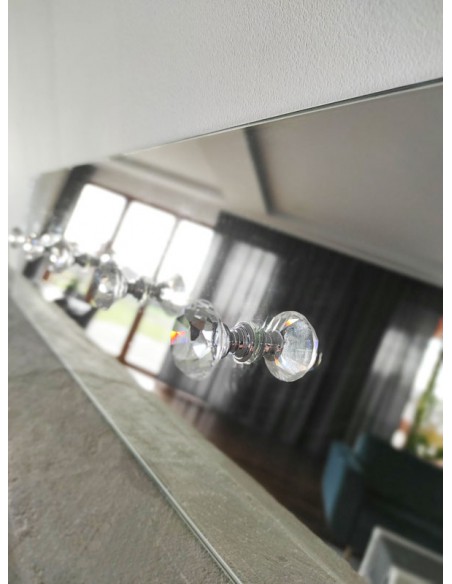 Zrcadlový nástěnný věšák na oblečení 15x70