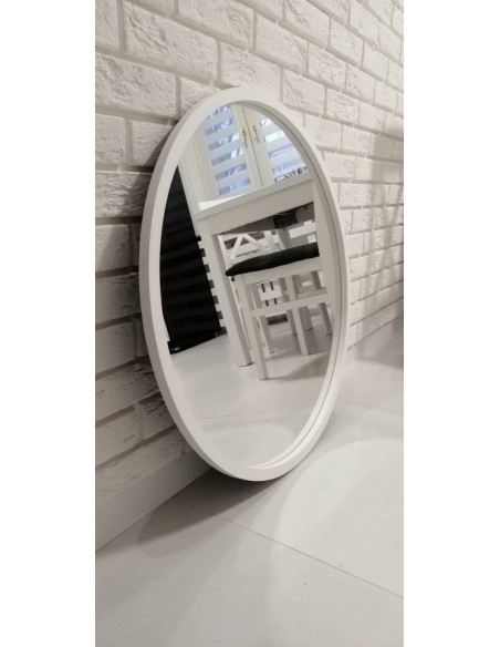 Kulaté zrcadlo v černém matném mdf rámu - OTTO - barva rámu dle vašeho výběru