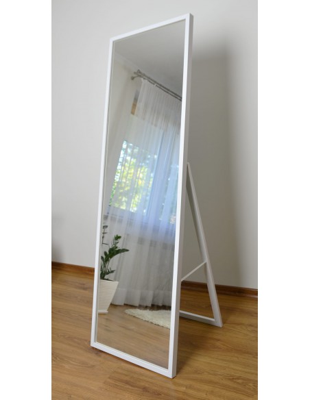 Stojací zrcadlo do šatny v tenkém dřevěném rámu - 3005 - barva rámu dle vašeho výběru