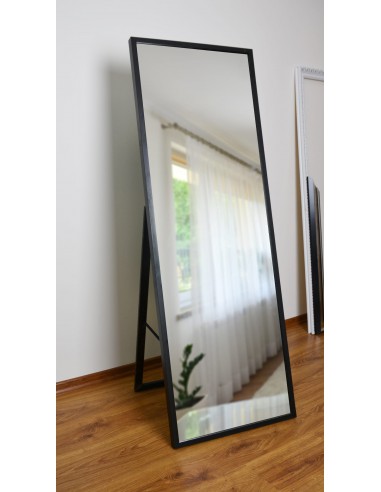 Stojací zrcadlo do šatny v tenkém dřevěném rámu - 1502 - barva rámu dle vašeho výběru
