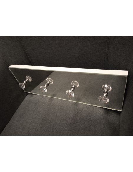 Zrcadlový nástěnný věšák na oblečení 15x70