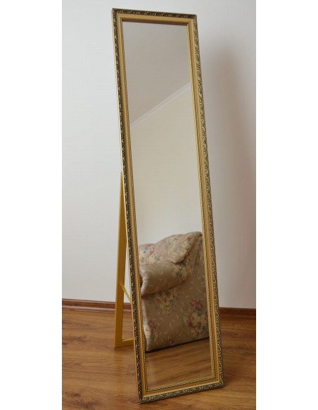 Stojící zrcadlo v ozdobném dřevěném rámu - 4001 - barva rámu dle vašeho výběru