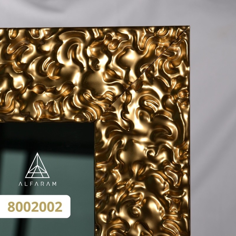 Luxusní nástěnné zrcadlo se zlatým rámem a postaršeným zrcadlovým sklem – 8002002 – JULIA VINTAGE