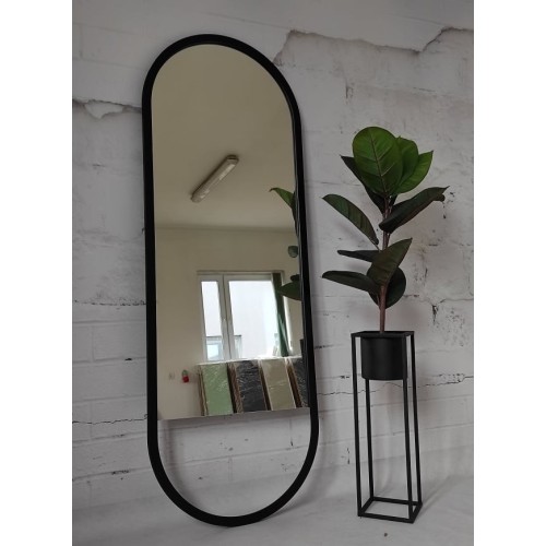 Oválné zrcadlo v matném... 2