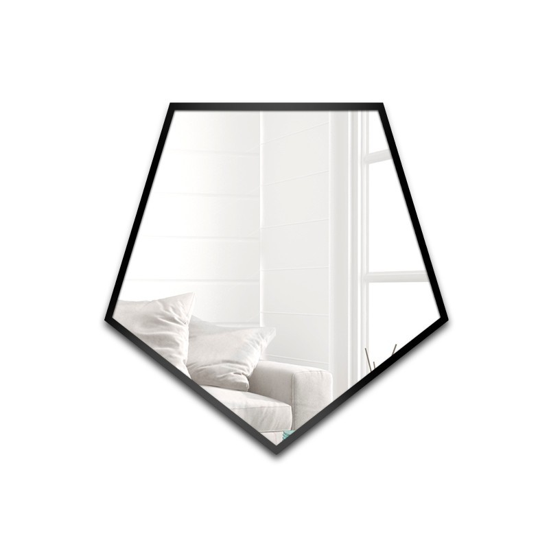 Zrcadlo geometrického tvaru v rámu – PENTA V RÁMU