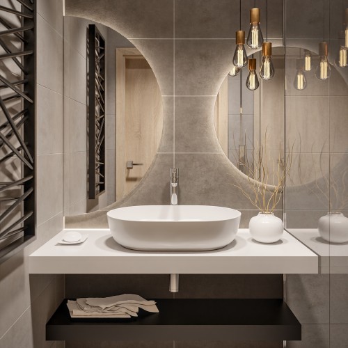 Sada půlkruhových zrcadel s...