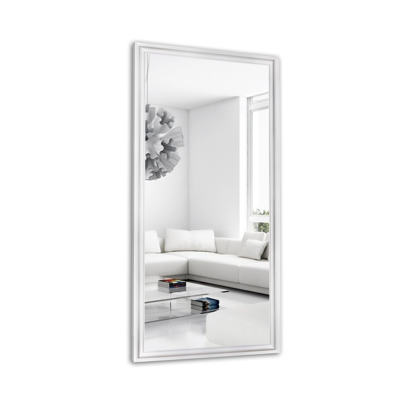 Zrcadlo Glamour v sytě bílém rámu - 6004004