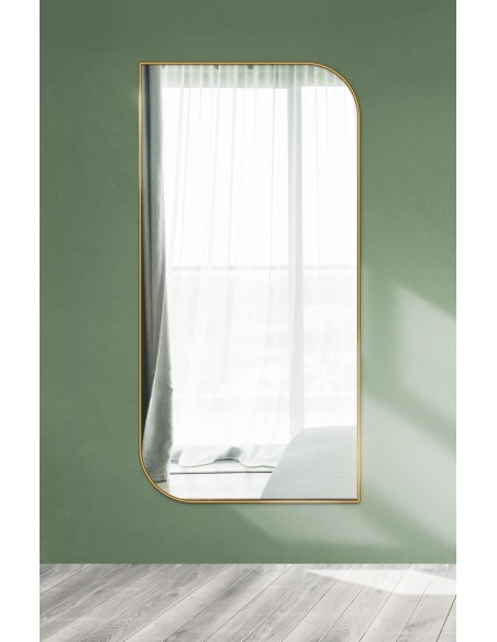 Zrcadlo ve zlatém rámu MDF SLIM - SLZA - barva rámu dle vašeho výběru