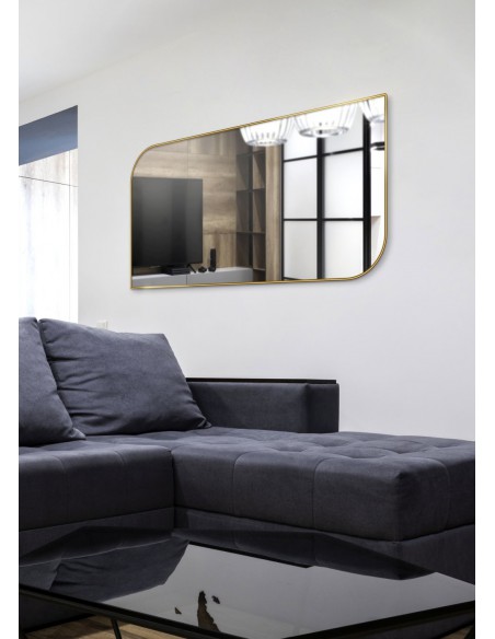 Zrcadlo ve zlatém rámu MDF SLIM - SLZA - barva rámu dle vašeho výběru