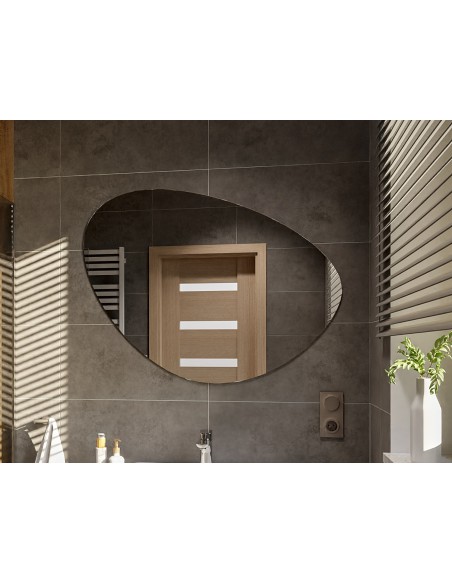 Koupelnové zrcadlo nepravidelného tvaru - OBSYDIAN